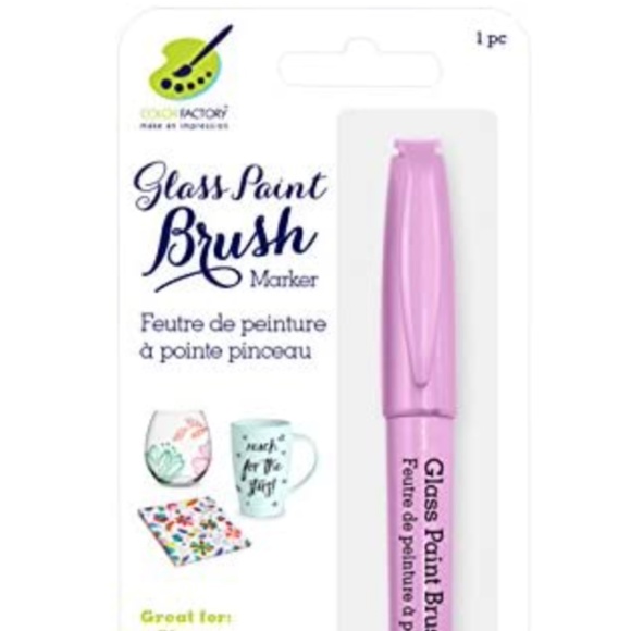 Glass Paint Brush Marker Permanent 15mm (Pink) - Picture 2 of 6